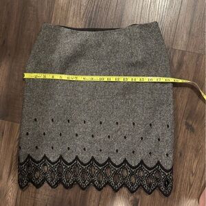 Anna Sui Black and Gray Skirt
